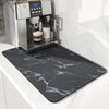 Absorbent Mats Pads Marble Printing Dish Large Kitchen Coffee Mug Table Mat Draining Drying Mat Quick Dry Bathroom Drain Pad