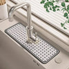 Faucet Drain Pad Retro Self-priming Kitchen Countertop Drain Mat Diatom Mud Wipeable Anti-slip Mat Absorbent Dish Drying Mat