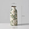 Ceramic Vase For Home Decoration Living Room Decor Hydroponic Flower Arrangement Pastoral Style Green Vase Flower Pot For Plant