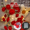 2m 10LED Rose Flowe LED String Lights Garland Wedding Birthday Decor Valentine's Day Gift Christmas Tree Decor for Home Outdoor
