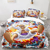 One Piece Duvet Cover Set Cartoon Anime Nika Luffy Gear 5 Bedding Set Luffy 5th Gear Quilt Cover Pillowcase Set Twin Queen King