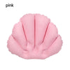 1PC Inflatable Bath Pillow With Suction Cups Soft Spa Neck Support Pillow Bathtub Anti-slip Fan-shaped Cushion Bathing Accessory