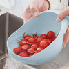 Kitchen washing rice magic washing rice sieve washing rice basin fine hole does not leak rice kitchen household washing vegetabl