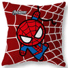 Superhero Spiderman Iron Man Pillow Cover Soft and comfortable Living room Sofa Cushion Cover Home Bedroom Room decoration