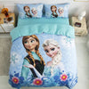 3D Frozen Comforter Cover Set For Kids Girls, Duvet Cover Single Queen King Bedding Set, Elsa and Anna Princess Quilt Cover