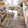 1PC, cartoon knife and fork kitchen waterproof door carpet mat, kitchen mat, can wash home decoration carpet mat