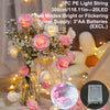 2m 10LED Rose Flowe LED String Lights Garland Wedding Birthday Decor Valentine's Day Gift Christmas Tree Decor for Home Outdoor