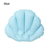 1PC Inflatable Bath Pillow With Suction Cups Soft Spa Neck Support Pillow Bathtub Anti-slip Fan-shaped Cushion Bathing Accessory