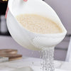 Kitchen washing rice magic washing rice sieve washing rice basin fine hole does not leak rice kitchen household washing vegetabl