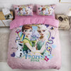3D Frozen Comforter Cover Set For Kids Girls, Duvet Cover Single Queen King Bedding Set, Elsa and Anna Princess Quilt Cover