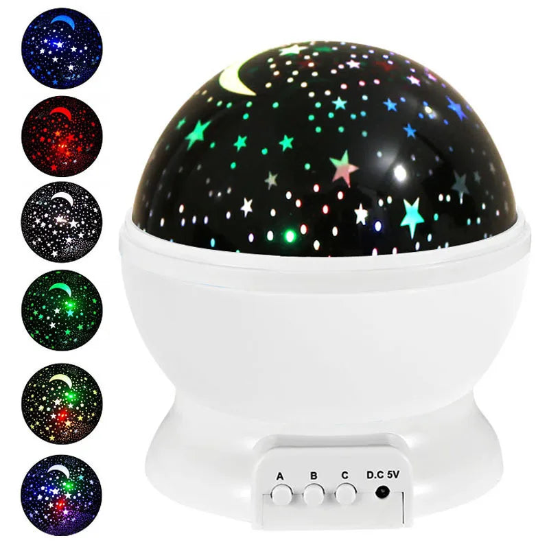 LED Galaxy Projector 360° Rotating - Starry Sky Night Light with Nebula Effect, Perfect Christmas Gift for Kids Bedroom Decor