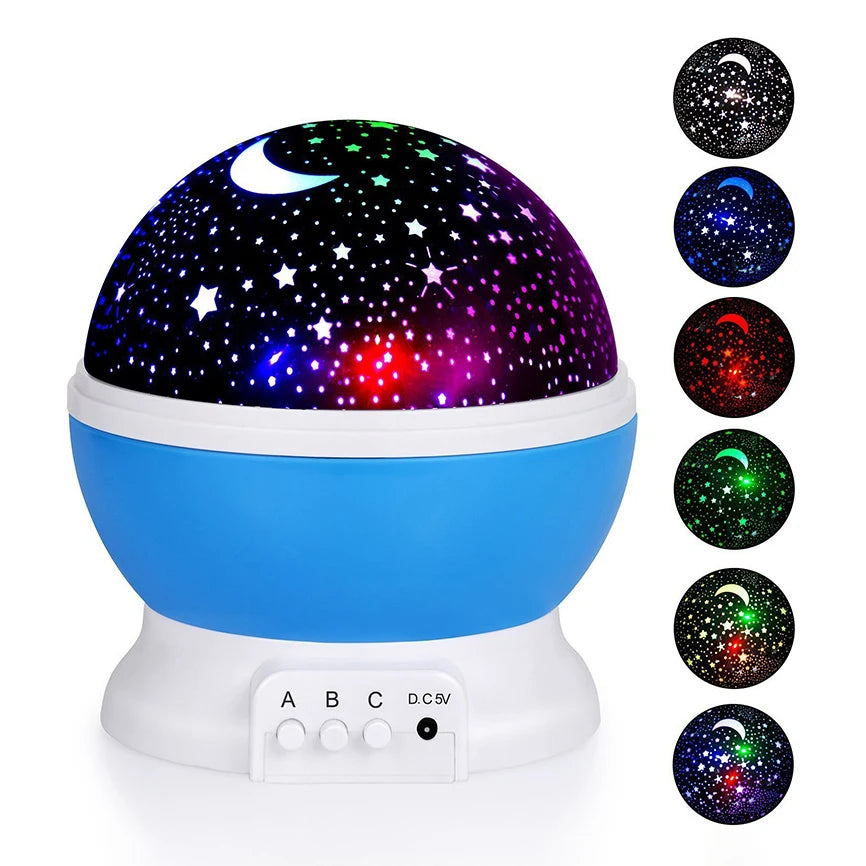 LED Galaxy Projector 360° Rotating - Starry Sky Night Light with Nebula Effect, Perfect Christmas Gift for Kids Bedroom Decor
