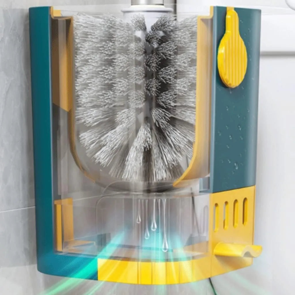 Sturdy PP and Stainless Steel Toilet Cleaning Brush with Tough Bristles, Perfect for Reaching Toilet Dead Corners & Resisting Sh