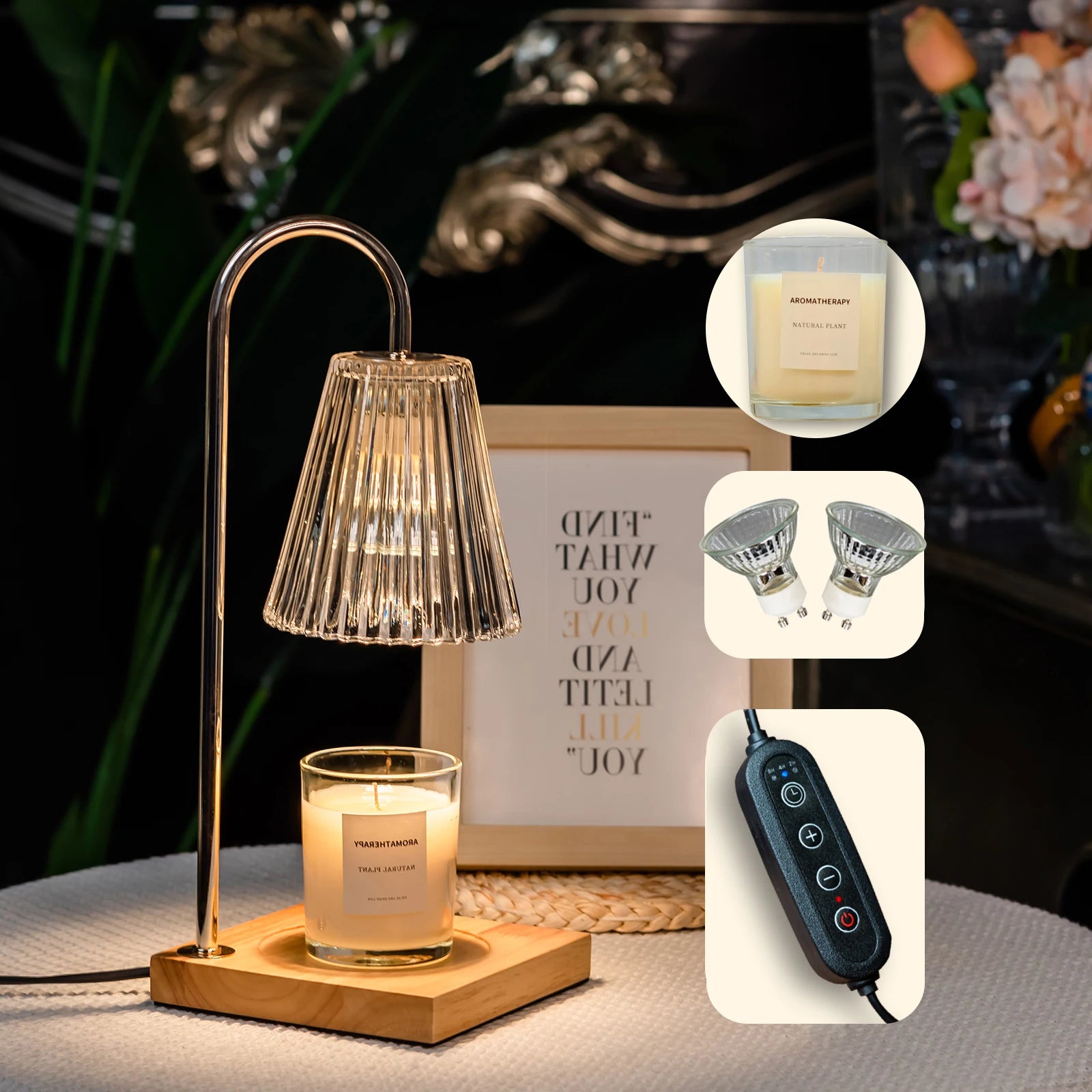 Candle Warmer Lamp, Candle Lamp Warmer With Timer Dimmer, House Warming Gifts New Home Decor Aesthetic, Gifts For Women For Hous