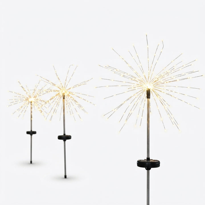 Solar Fireworks LED String Lights Waterproof 8-Mode Outdoor Garden Decor