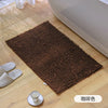 Solid Color Soft Plush Chenille Non Slip Bathroom Bath Mat  Water Absorption Floor Door Mat Toilet Rug Home Decoration Carpet