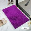 Solid Color Soft Plush Chenille Non Slip Bathroom Bath Mat  Water Absorption Floor Door Mat Toilet Rug Home Decoration Carpet