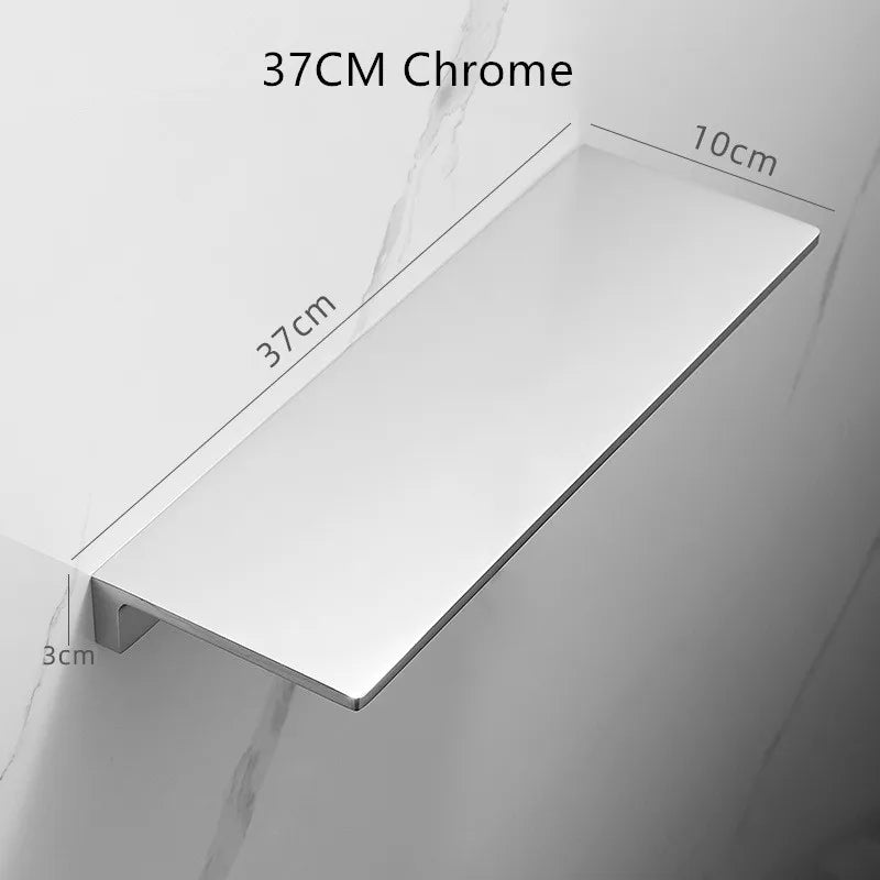 Tuqiu Bathroom Shelf Brushed Gold Top Bath Shower Shelf Brass Bathroom shelf Organizer Wall Mounted Black Kitchen Storage holder