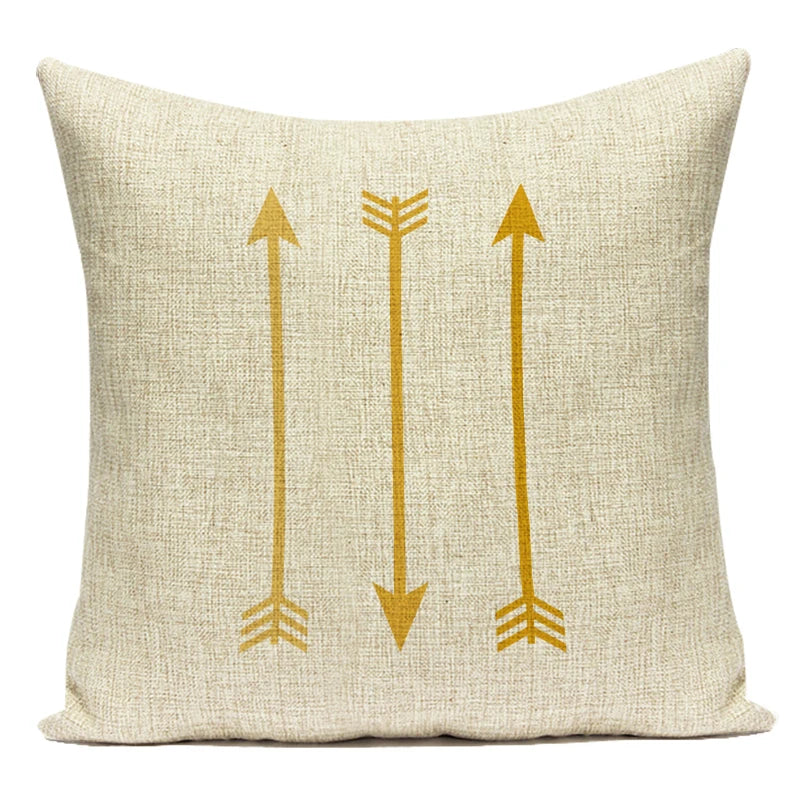 Nordic Geometry Cushions Case Yellow Stripe Home Decorative Pillow Cases Cushion Covers Pillows Covers Sofa Bed Room Pillowscase