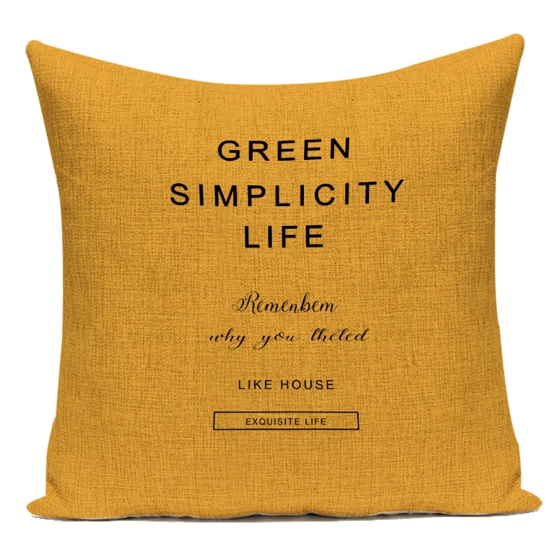 Nordic Geometry Cushions Case Yellow Stripe Home Decorative Pillow Cases Cushion Covers Pillows Covers Sofa Bed Room Pillowscase