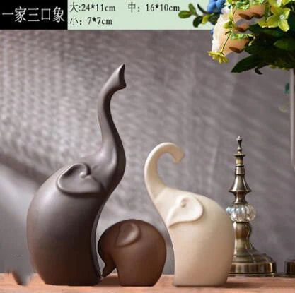 Modern Feng Shui Ceramic Figurines Livingroom Ornaments Home Furnishing Decoration Crafts Office Room Accessories Wedding Gifts