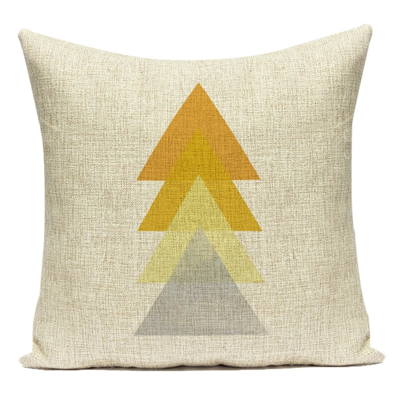 Nordic Geometry Cushions Case Yellow Stripe Home Decorative Pillow Cases Cushion Covers Pillows Covers Sofa Bed Room Pillowscase