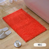 Solid Color Soft Plush Chenille Non Slip Bathroom Bath Mat  Water Absorption Floor Door Mat Toilet Rug Home Decoration Carpet
