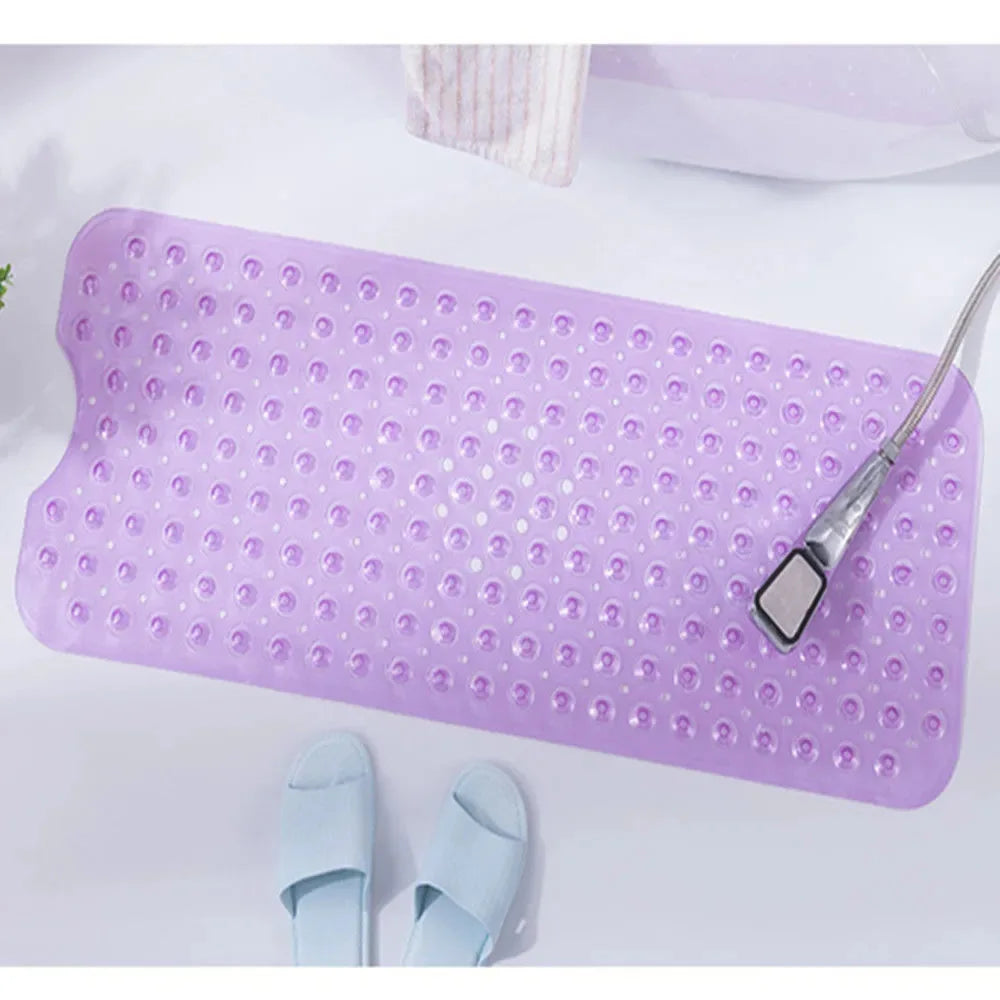 Large Cute Cartoon PVC Bath Mat Anti-Slip Shower Bathtub Mats With Sucker Soft Massage Pad Kid's Elder Bathroom Carpet Rug