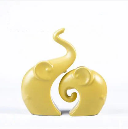 Modern Feng Shui Ceramic Figurines Livingroom Ornaments Home Furnishing Decoration Crafts Office Room Accessories Wedding Gifts