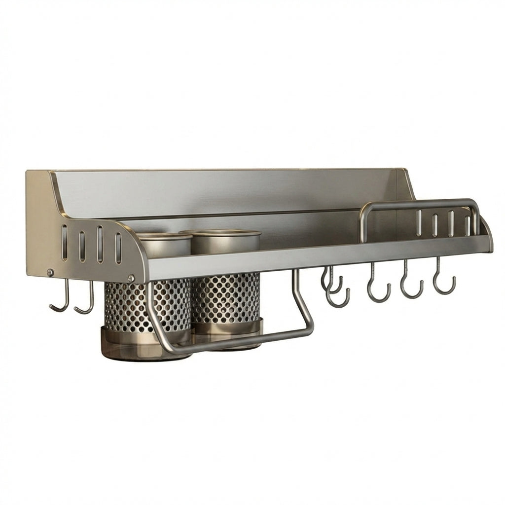 Estante de almacenamiento de cocina, soporte multifuncional para tabla de cortar, estante de pared para especias, estante para utensilios de cocina, soporte para condimentos, organizador