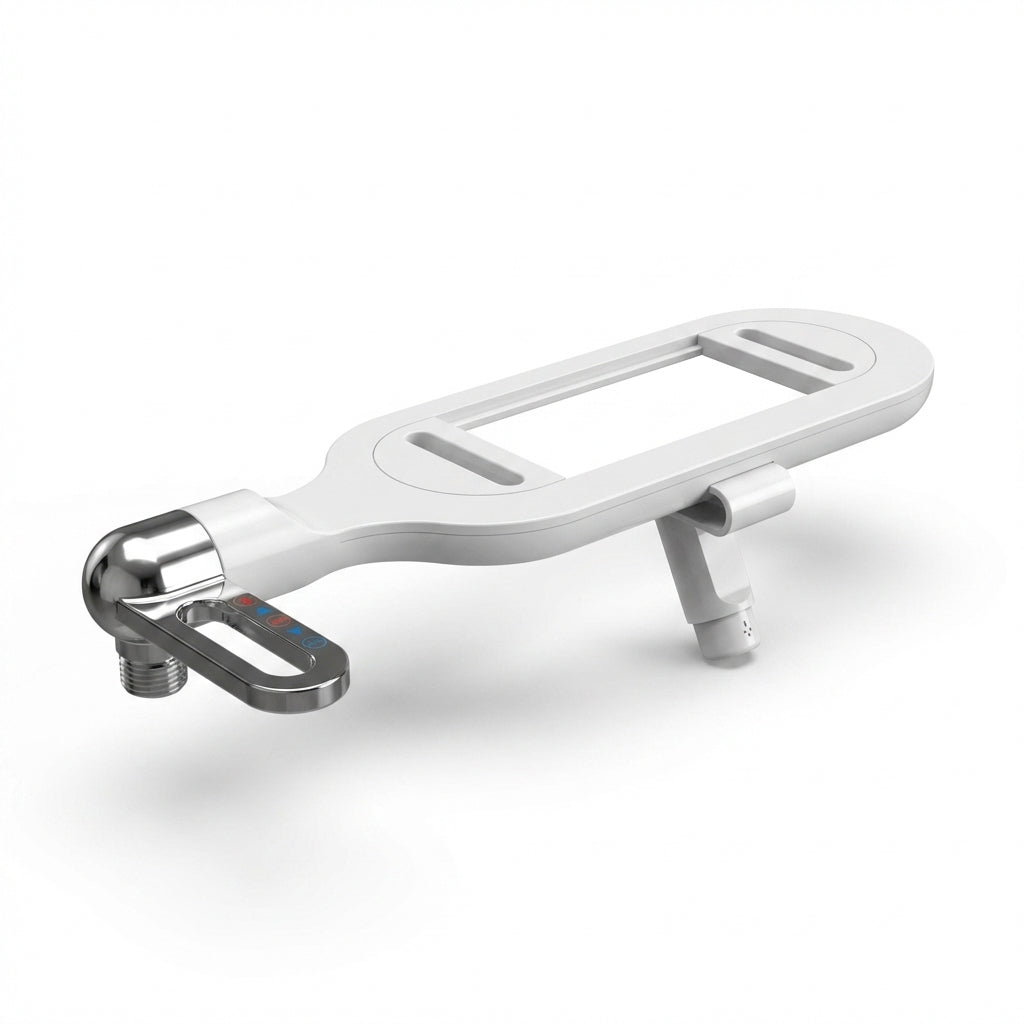 Ultra-Thin Non-Electric Bidet Toilet Seat with Dual Nozzles