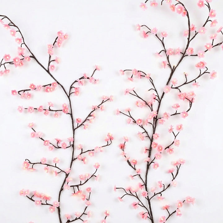 Cherry Blossom 96-LED USB Branch String Light – 8 Modes Flexible DIY Tree Lamp for Bedroom, Wedding & Home Decor (Pink)