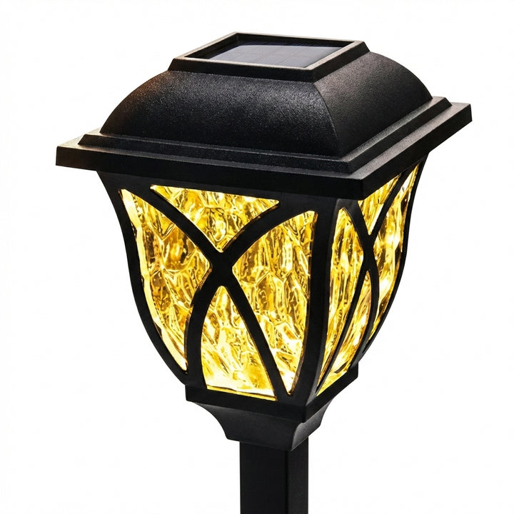 2-Pack LED Solar Lawn Lights for Outdoor Garden Pathway Lighting