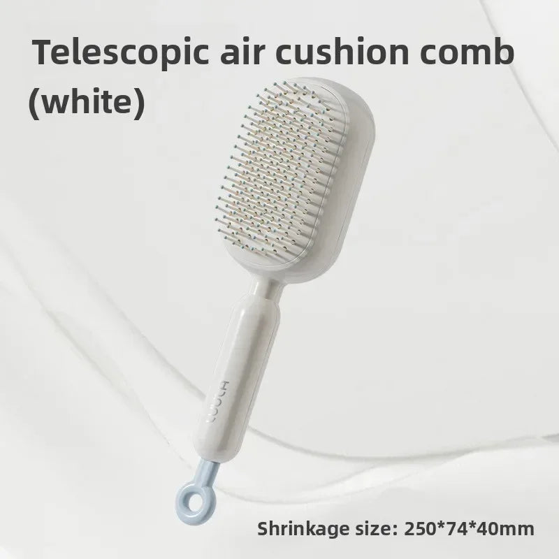 New Female Airbag Fluffy Skull Top Expandable Air Cushion Comb Retractable Cushion Hair Brush Anti - Tangling Scalp Massage Comb