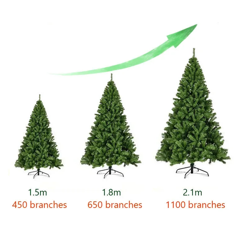 New Year Noel Navidad Gift 180cm Artificial Christmas Tree Cedar Tree Fir Pine PVC Christmas Trees Home Christmas Decorations