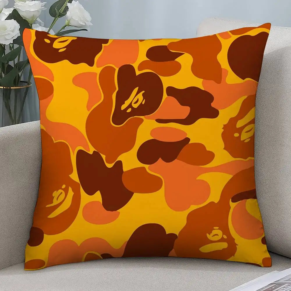 Luxury B-Bapes Pillow Case Short plush Double-sided Print Square Throw Pillow Covers Sofa Home Cushion Decor