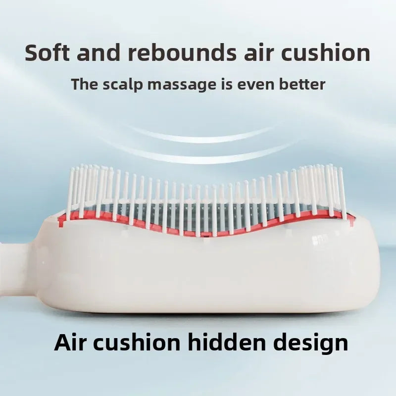 New Female Airbag Fluffy Skull Top Expandable Air Cushion Comb Retractable Cushion Hair Brush Anti - Tangling Scalp Massage Comb