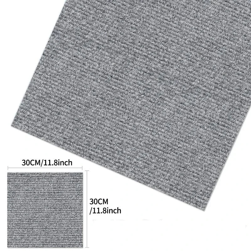 30x30CM DIY Self Adhesive Carpet Floor Tiles Sticker Square Rugs Peel And Stick Mat Flooring For Kitchen Home Decor Carpets ﻿