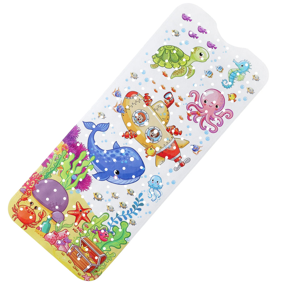 40x100cm Cute Cartoon Sea World Anti-Skid Shower Bathtub Mats with Sucker Non-Slip Bath Mat Soft Pad Kid's Elder Carpet Rug