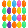 50/10PCS Easter Fillable Eggs Colorful Plastic Eggshell Creative Easter Gift Box Children's Toys Wedding Birthday Party Decor