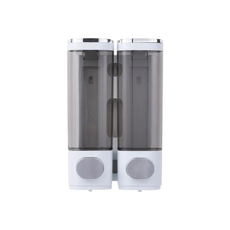 Liquid Soap Dispenser Three-Head  Shower and Lotion Dispenser Waterproof Shampoo Gel Container Wall Mount with Clear Window