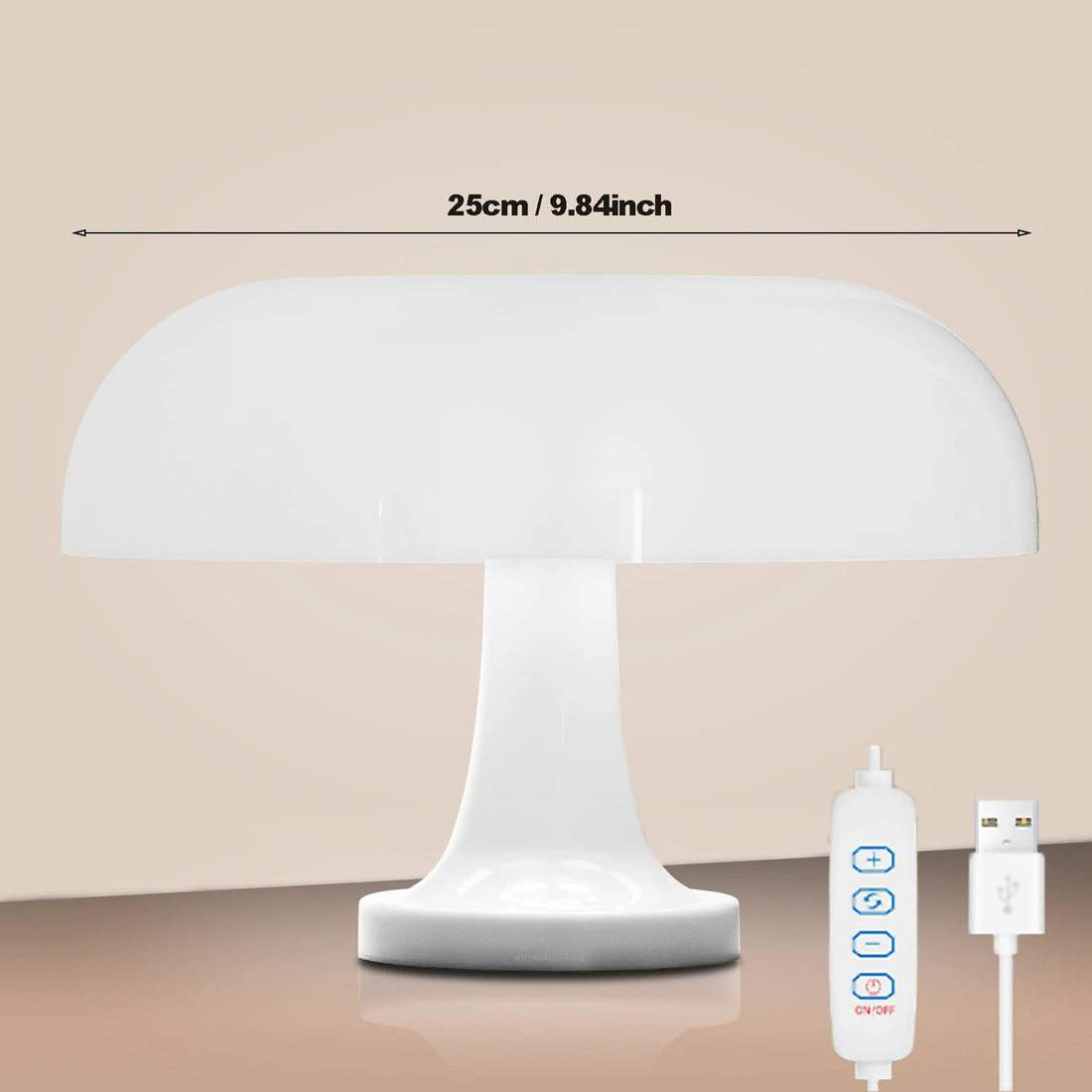 Mushroom table lamp minimalist modern bedroom bedside lamp Danish designer orange decorative table lamp