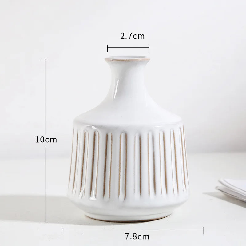 Ceramic vase Creative mini flower device Aromatherapy bottle Arts and crafts Display TV cabinet wine cabinet decoration