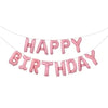 13pcs Happy Birthday Decoration Balloons Rose Gold Letter Foil Ballons Birthday Party Decorations