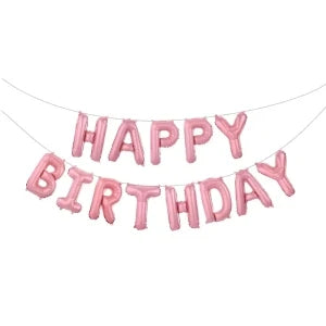 13pcs Happy Birthday Decoration Balloons Rose Gold Letter Foil Ballons Birthday Party Decorations