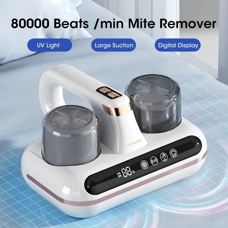 Handheld Intelligent UV Mite Killer Vacuum Cleaner – 10000Pa Strong Suction HEPA Sterilizer for Bed, Sofa & Mattress
