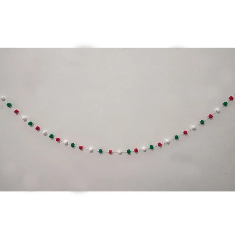 LED String Light DIY Handmade Decorated Merry Christmas Holiday Hanging Home Room Background Pull Flag Banner Christmas Pendant