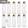 20/10PCS Cork Stopper Glass Bottles DIY Birthday Gift Transparent Empty Message Wishing Bottle Christmas Wedding Party Decor