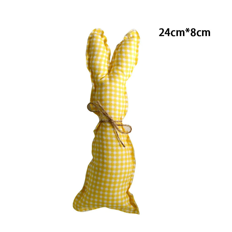 1pack Green Pink Easter Eggs Fabric Rabbits Carrots For Easter Party Hanging Decorations Kids Birthday Party Gifts Supplies