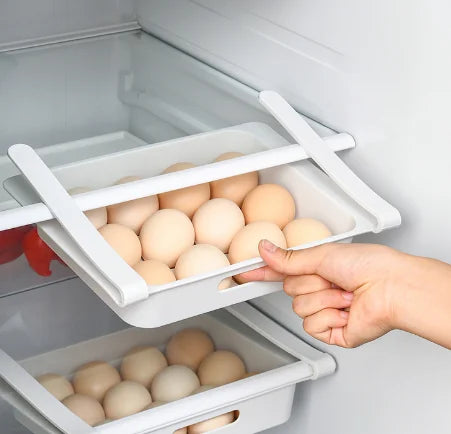 Container For Egg Fridge Drawer Organizer Refrigerator Storage Bins Pull Out With Handle Kitchen Shelf Holder Storage Box